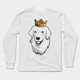 Kuvasz Dog King Queen Wearing Crown Long Sleeve T-Shirt